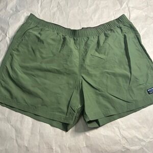 LL Bean Supplex Sport Shorts XXL Olive Green Outdoor‎ Athletic Baggies Lined